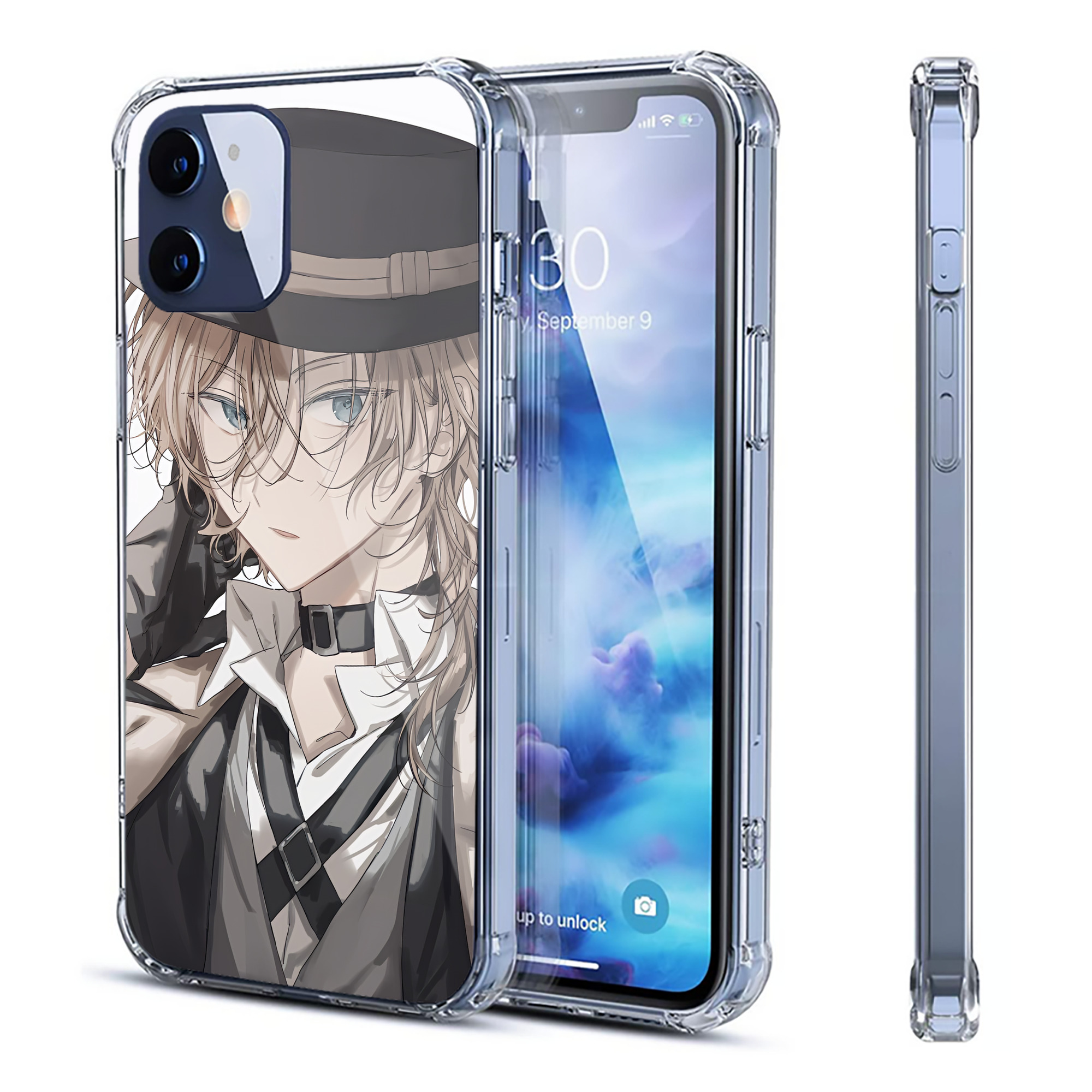 （画像用） 文豪ストレイドッグス Bungo Stray Dogs 【iPhone 12シリーズ対応】透明スマホケース（クリアソフトケース）